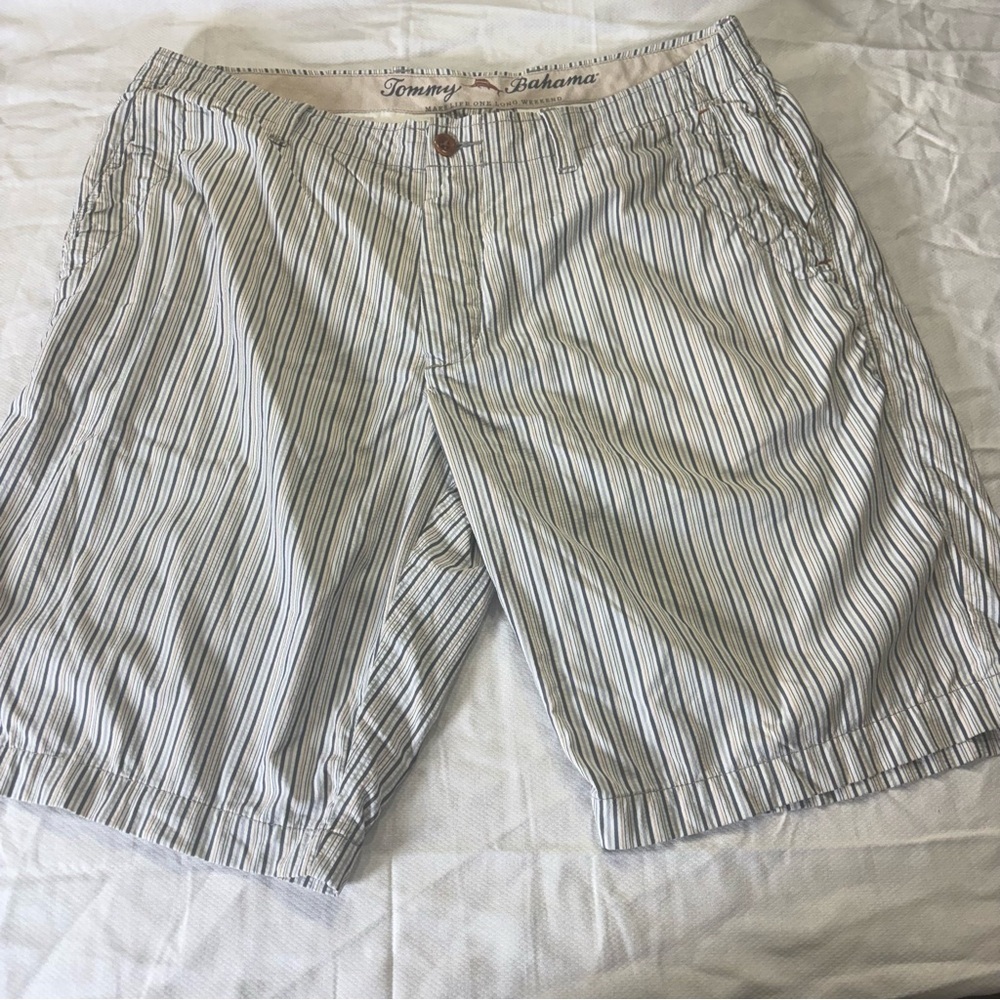 Tommy Bahama Men’s Striped Shorts Size 34 Stretch Casual Resort